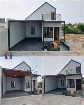 Rumah 1,5 lantai estetik berkonsep jepang modern