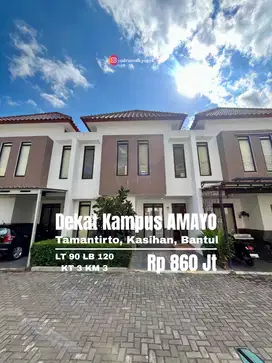 Rumah 2 lantai cluster dekat kampus AMAYO Tamantirto