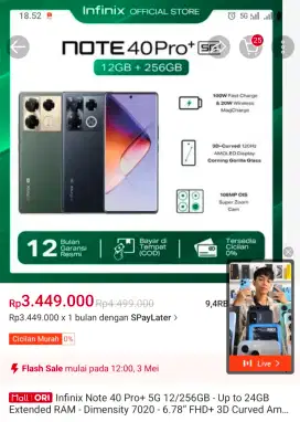 Infinix Note 40 Pro+ 5G
