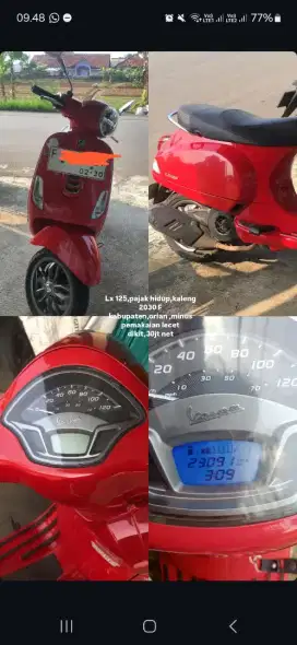 piaggio vespa lx-125 tahun 2020