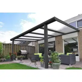 Kanopi minimalis atap transparan solarflatt modern bergaransi