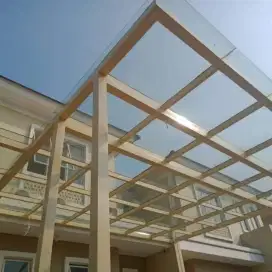 Kanopi minimalis atap transparan solarflatt modern bergaransi