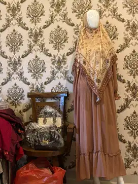 Gamis modis branded bonus jilbab
