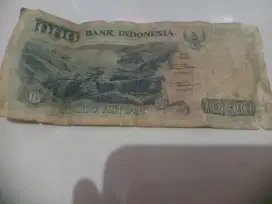 Uang pecahan 1000 wdis danau toba 1992