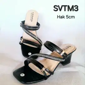 Handmade Grosir Sandal Tali Kekinian Hak 5cm