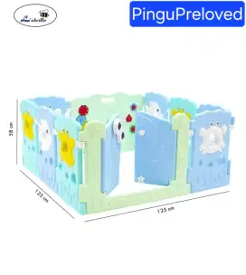 Pagar mainan anak Labeily KC215 isi 12 + 2 ocean baby play pan