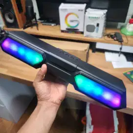 Speaker Bluetooth V11 Super Bass Dual Speaker dengan RGB