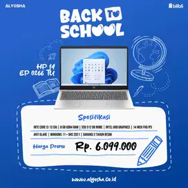 Laptop Promo HP EP0266 Core i3 1315 8Gb 512Gb Win 11 Office