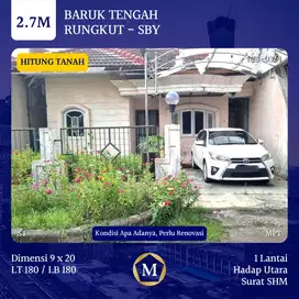 Rumah Hitung Tanah Baruk Tengah Rungkut Surabaya