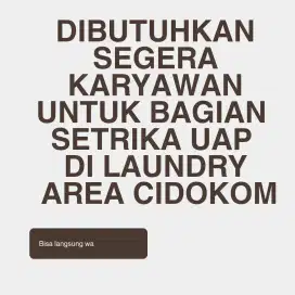 Loker bagian setrika