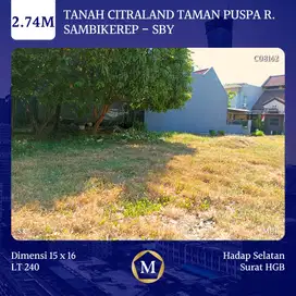 Tanah Citraland Taman Puspa Raya Sambikerep Surabaya