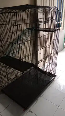 Kandang kucing tingkat Jumbo OCTAGON