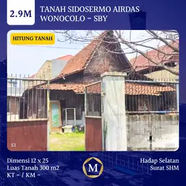 Rumah Hitung Tanah Sidosermo Airdas Wonocolo Surabaya