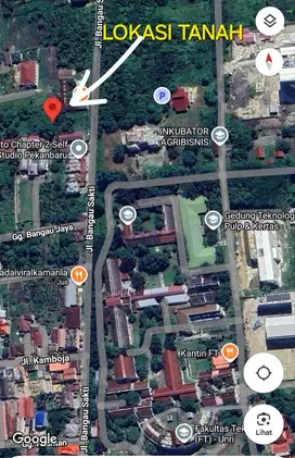 Tanah buat kost 875m2 jl Bangau sakti panam kota Pekanbaru