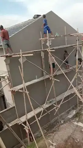 Atap bocor,renovasi rumah,kontrakan,buat taman,keramik,flapon,kanopi
