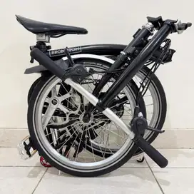 BROMPTON S6L BLACK 2020 - WITH BROOKS SADDLE