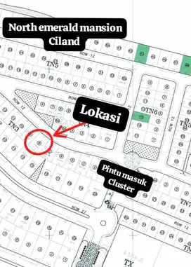JUAL TANAH KAVLING NORTH EMERALD CITRALAND UTAMA LANGKA BAGUS