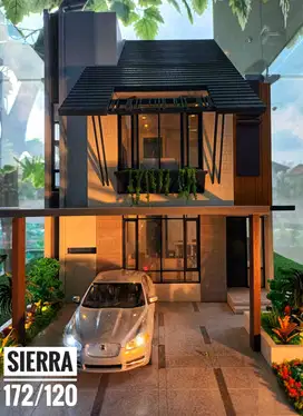 Bukit Cimanggu City 4+1 kamar tidur lebar muka 8