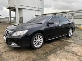 Camry 2.5 V Record Toyota Km100rb Hitam 2012 AT Matic Allnew Body 2013