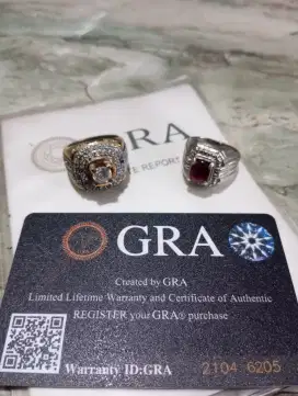 Jual cepat batu Ruby Birma dan batu moissanite memo