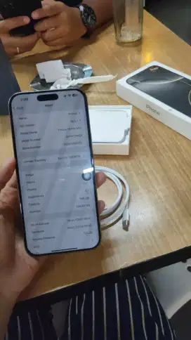 IPHONE 16 PRO MAX 256GB GARANSI RESMI IBOX FULLSET NO MINUS
