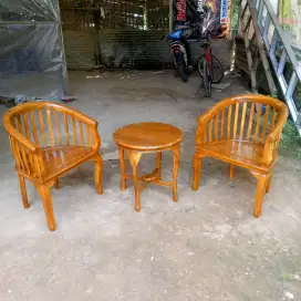 Kursi teras betawi klasik kayu jati