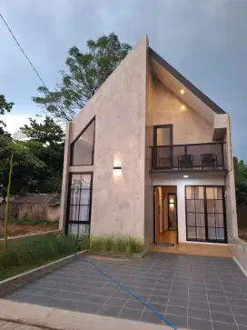 Rumah aesthetic modern bisa KPR dan dekat stasiun kereta api