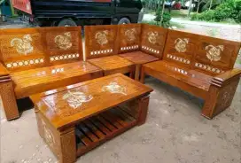 Kursi tamu kayu jati free ongkir COD