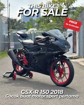 Suzuki GSX-R 150CC Hitam Keyless