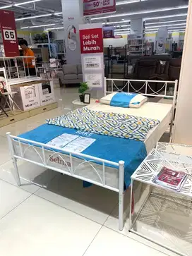 SET KASUR DAN TEMPAT TIDUR BESI
