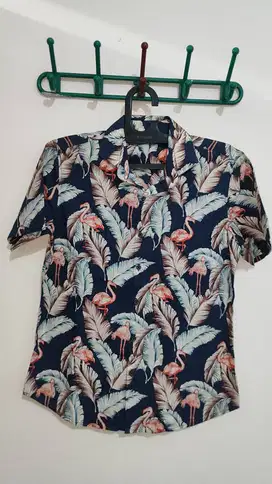 Kemeja Formal Casual Pantai Pria Size M (larusso)