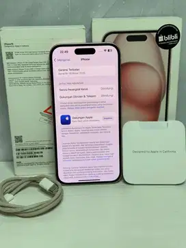 iPhone 15 Pink 128GB Garansi aktif