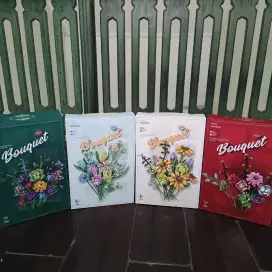 1 Paket Flower Bouquet Building Blocks – Ohsome Panluosi - Preloved