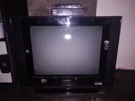 Tv tabung merk samsung 21 + STB + Antena digital