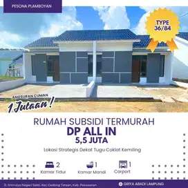 Rumah subsidi pesawaran Lampung type 36/84