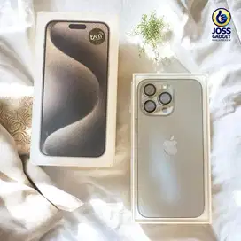 iphone 15 pro max 256gb BH86% resmi iBox natural titanium
