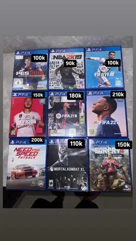 Jual Kaset/BD PS4