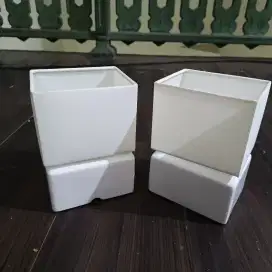 Lampu Meja IKEA VISSLEBO - Putih Minimalis (2 pcs) - Preloved