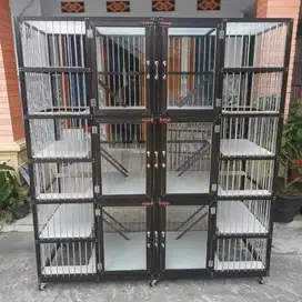 Kandang kucing alumunium bekas