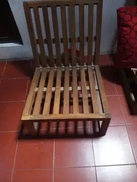 Jual cepat kursi santai kayu jati