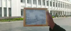Light Art Frame | Last Train | Pigura