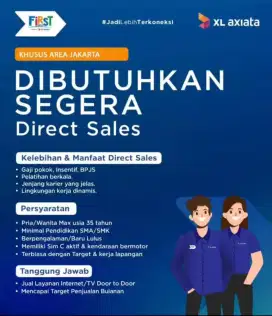 Di butuhkan sales marketing lapangan