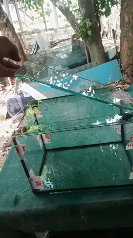 Aquarium 30x20x20 set tutup kaca
