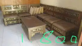 Kursi tamu jti, Bufet jti, Lmari jti 2 ptu, Lmari 3 ptu, Spring bed
