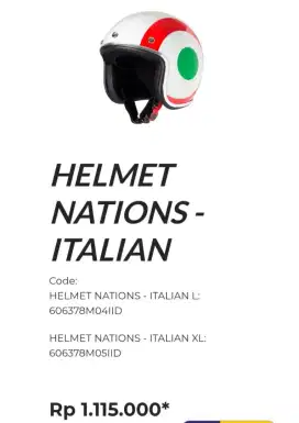 helm vespa original (BARU)