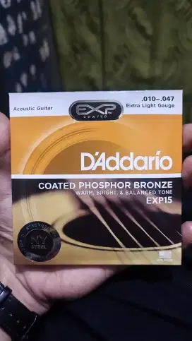 Senar Gitar Akustik D'Addario EXP15 10-47
