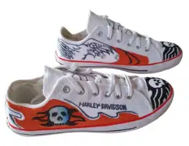 Sepatu harley davidson skull dan double eagle skull