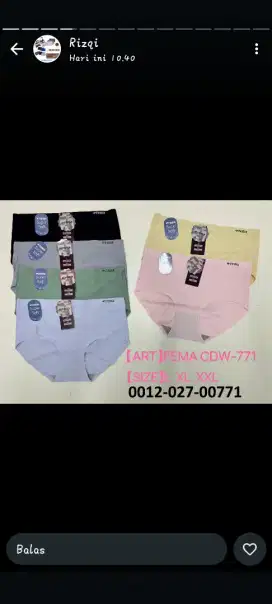 Obral CD wanita stamles premium 15k