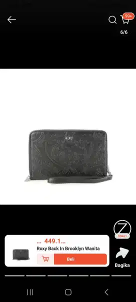 Dompet merk roxy- rip curl