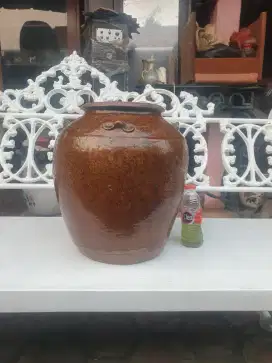 guci gerabah guci cina tua era dinasti ming